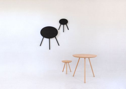 2D Stool & Table - Sebastian Bergne